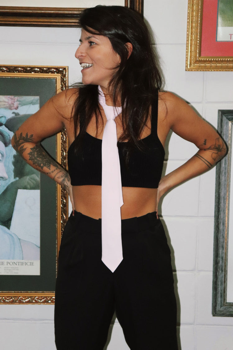 Top Support Malha Canelada Preto