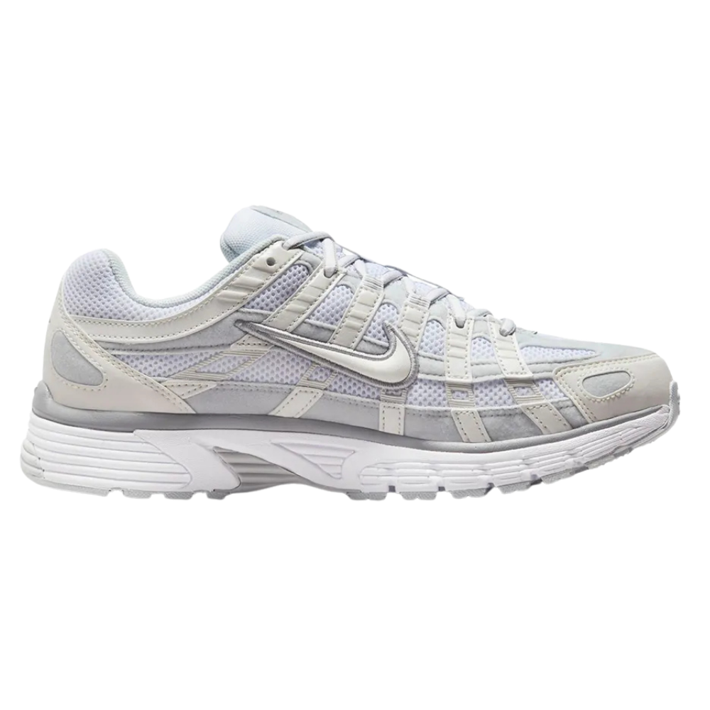 Tênis Nike P-6000 Branco e Cinza