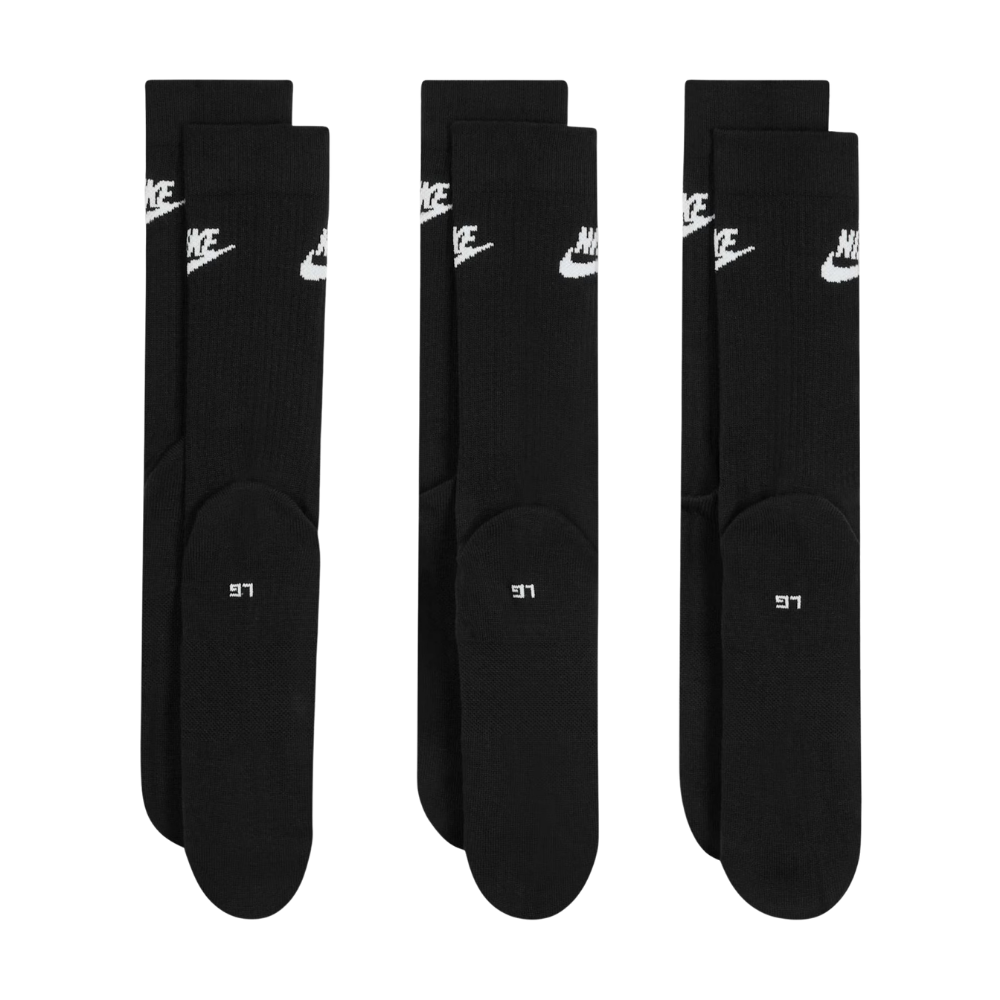 Meias Nike Sportswear Everyday Preto (3 Pares)