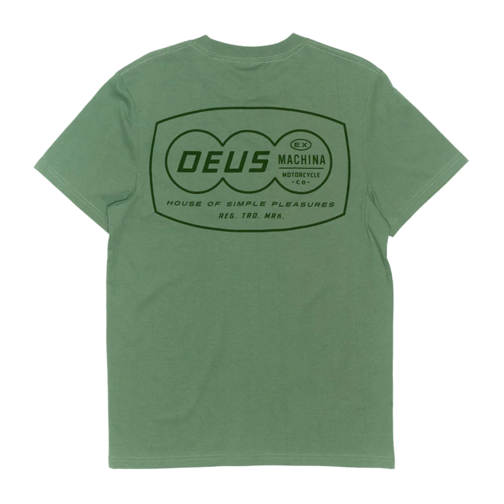 Camiseta Regular Fit Deus Ex Machina Expo Verde Claro
