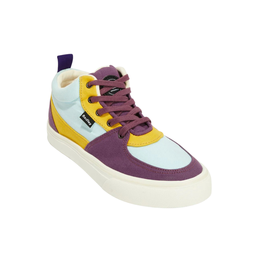 Tênis Redley Studio Multicolor Roxo e Mostarda