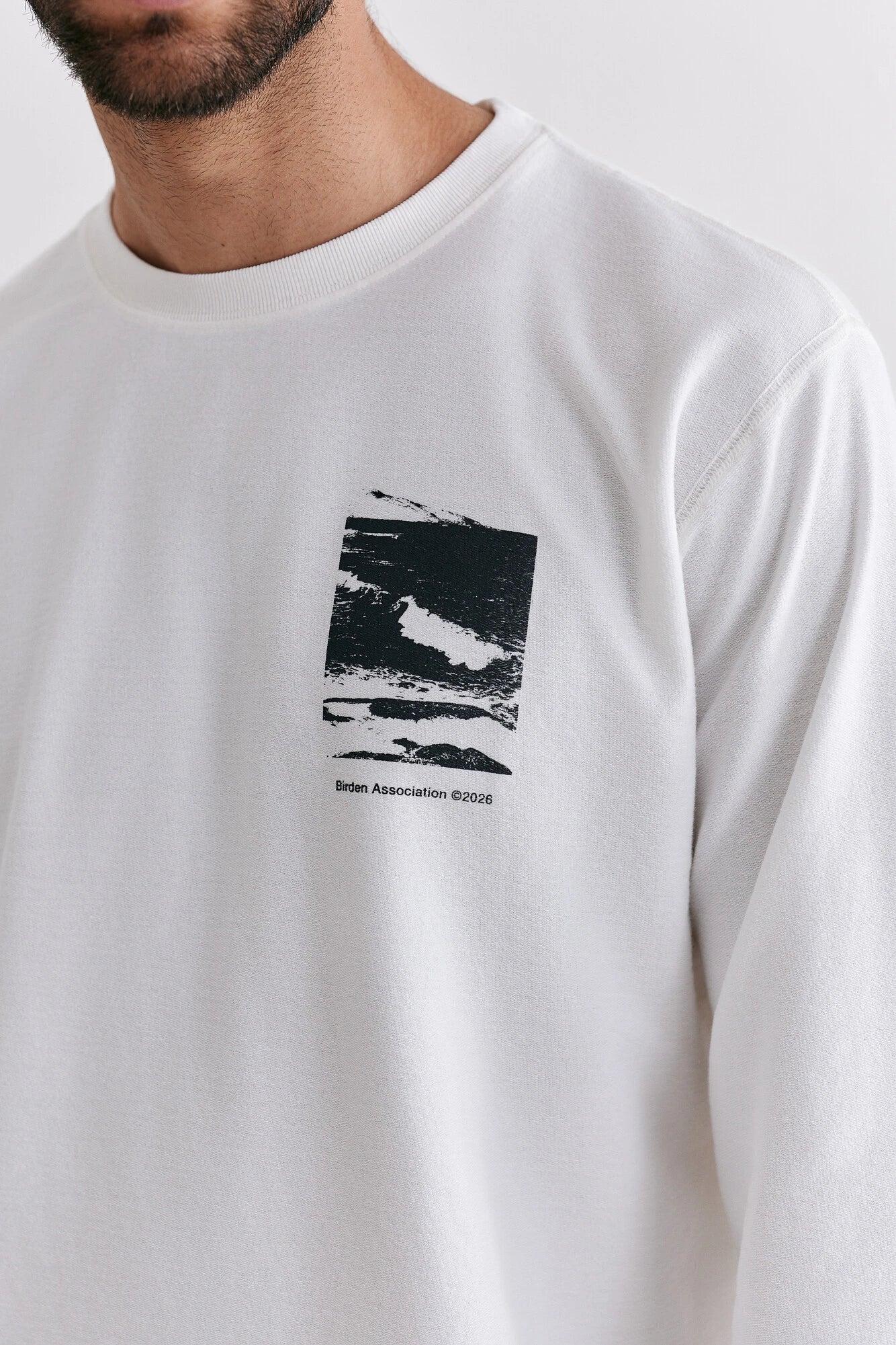 Camiseta Manga Longa Birden Association Branca