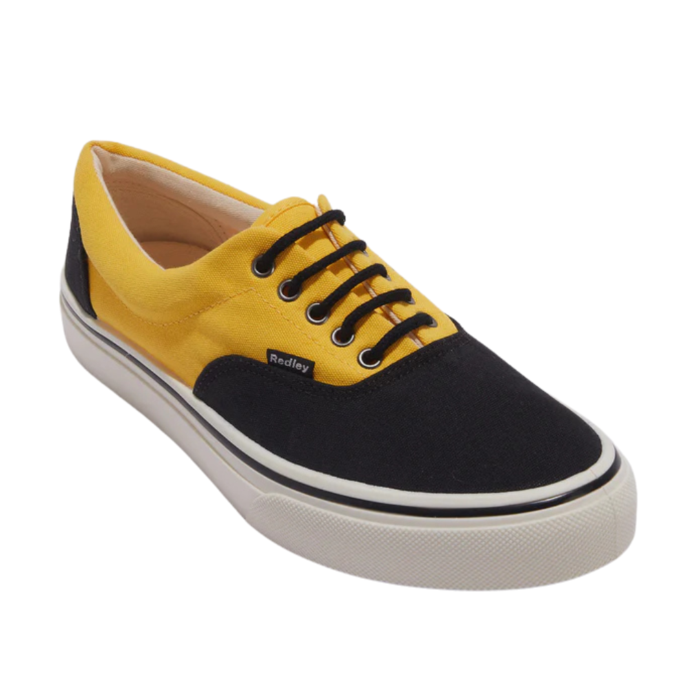 Tênis Originals Confort Bicolor Preto e Amarelo Sol