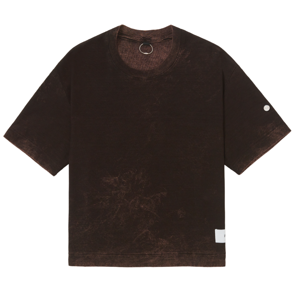 Camiseta Dupla Face Pace Pattern Marrom