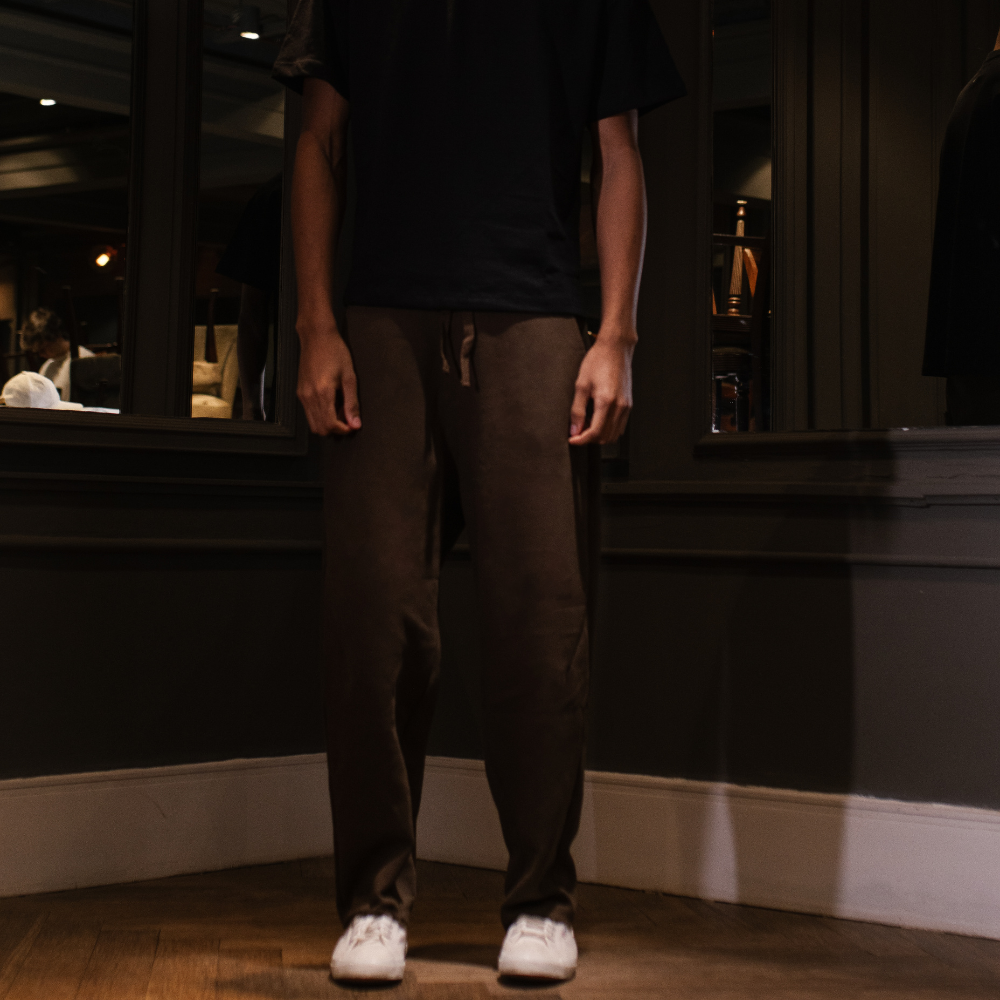 Calça Moletom Baggy Jours de Pluie Marrom