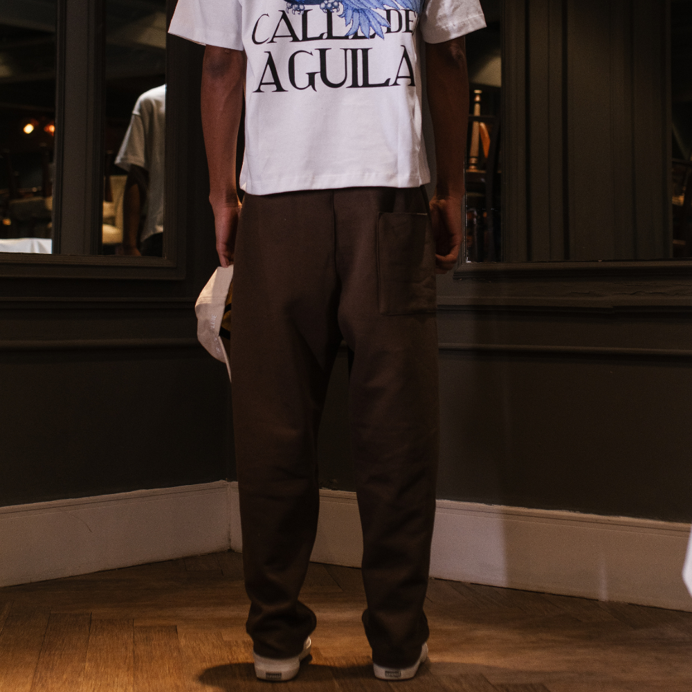 Calça Moletom Baggy Jours de Pluie Marrom