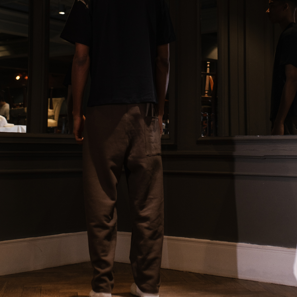 Calça Moletom Baggy Jours de Pluie Marrom