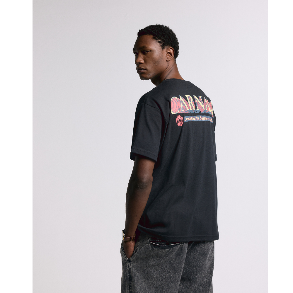 Camiseta Heavy Carnan Lettering Preta