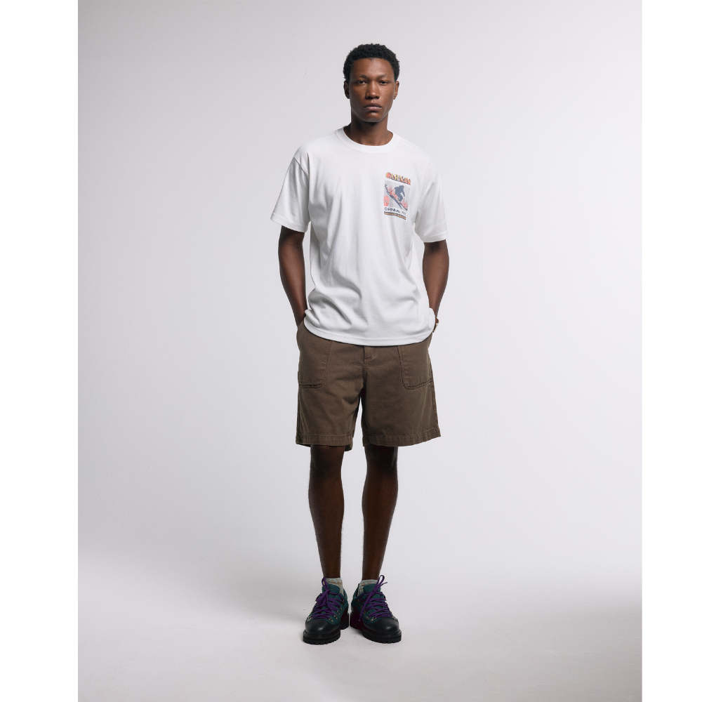 Camiseta Heavy Carnan Lettering Off White