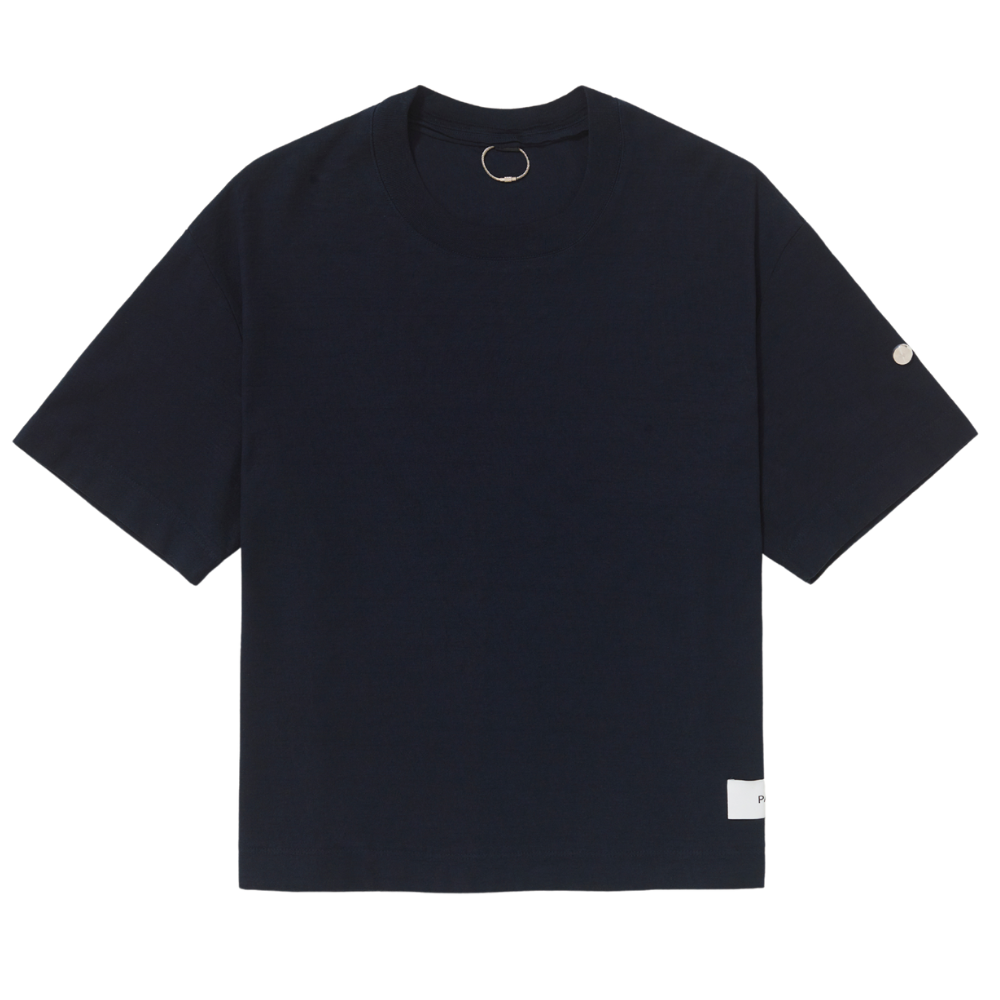 Camiseta Dupla Face Pace Pattern Azul Marinho