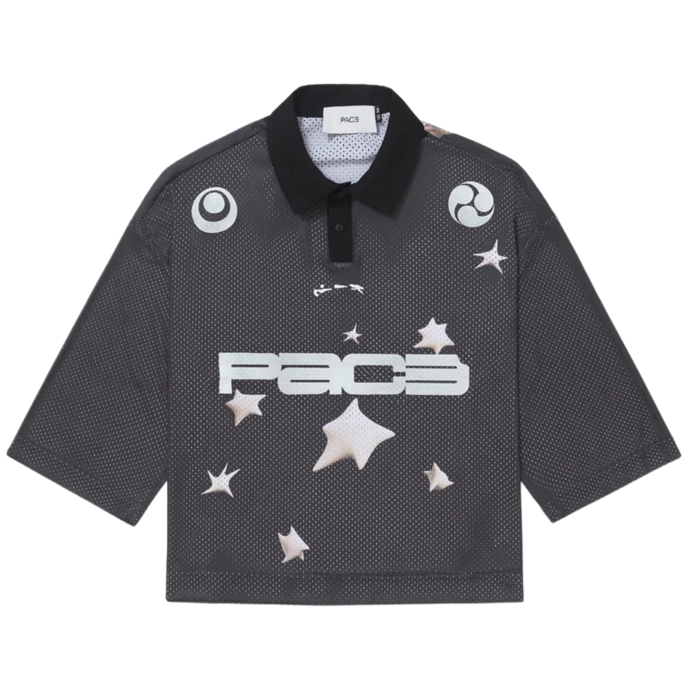 Camiseta Jersey Pace Tie Meshi Hoshizuna Preta