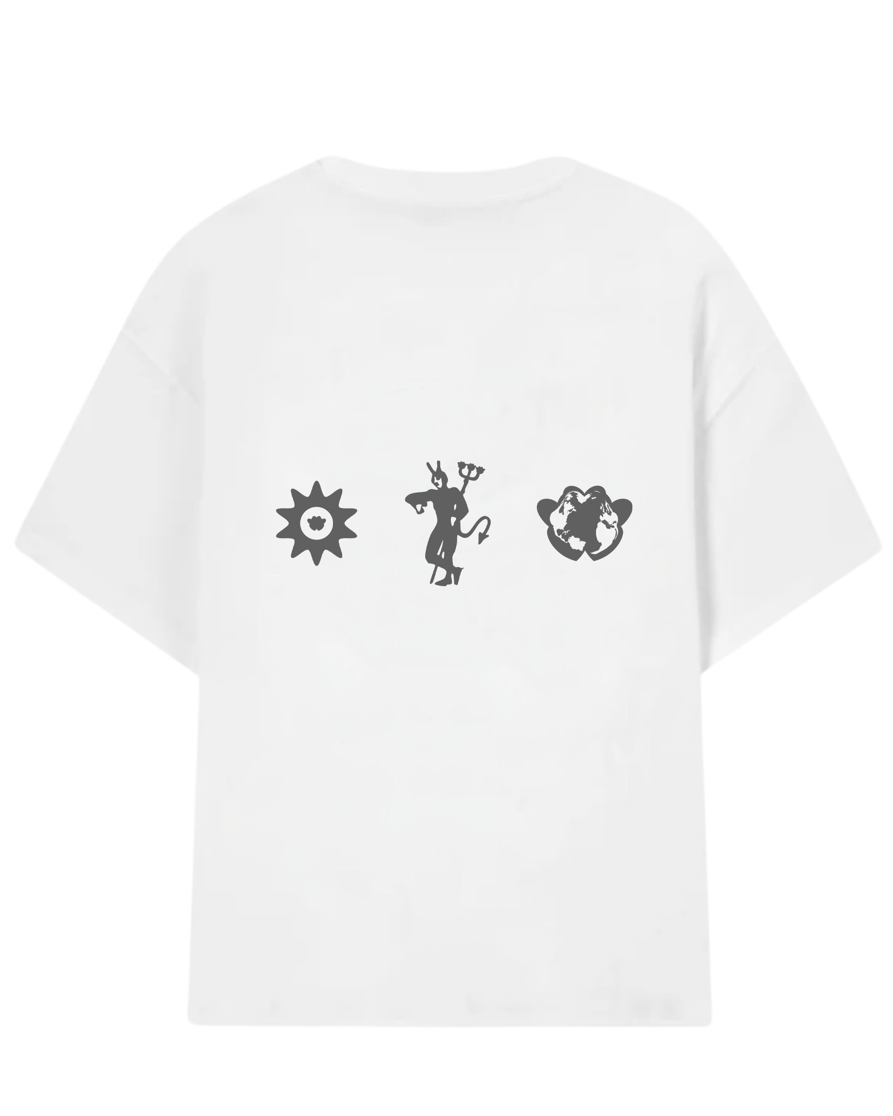 Camiseta Jours de Pluie Tarot Trilogy Tee Branca frente