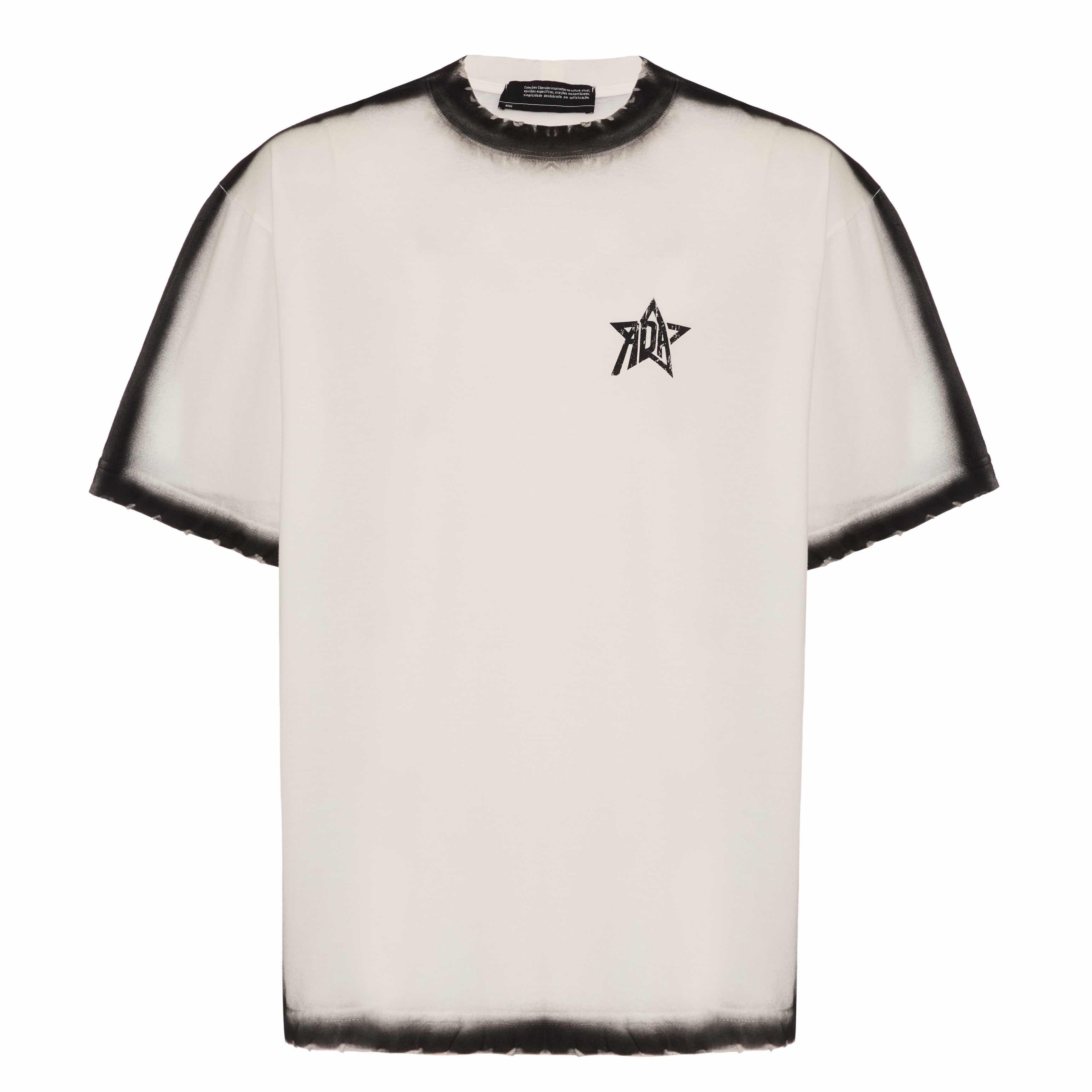 Camiseta Adaz Star Branca e Preta