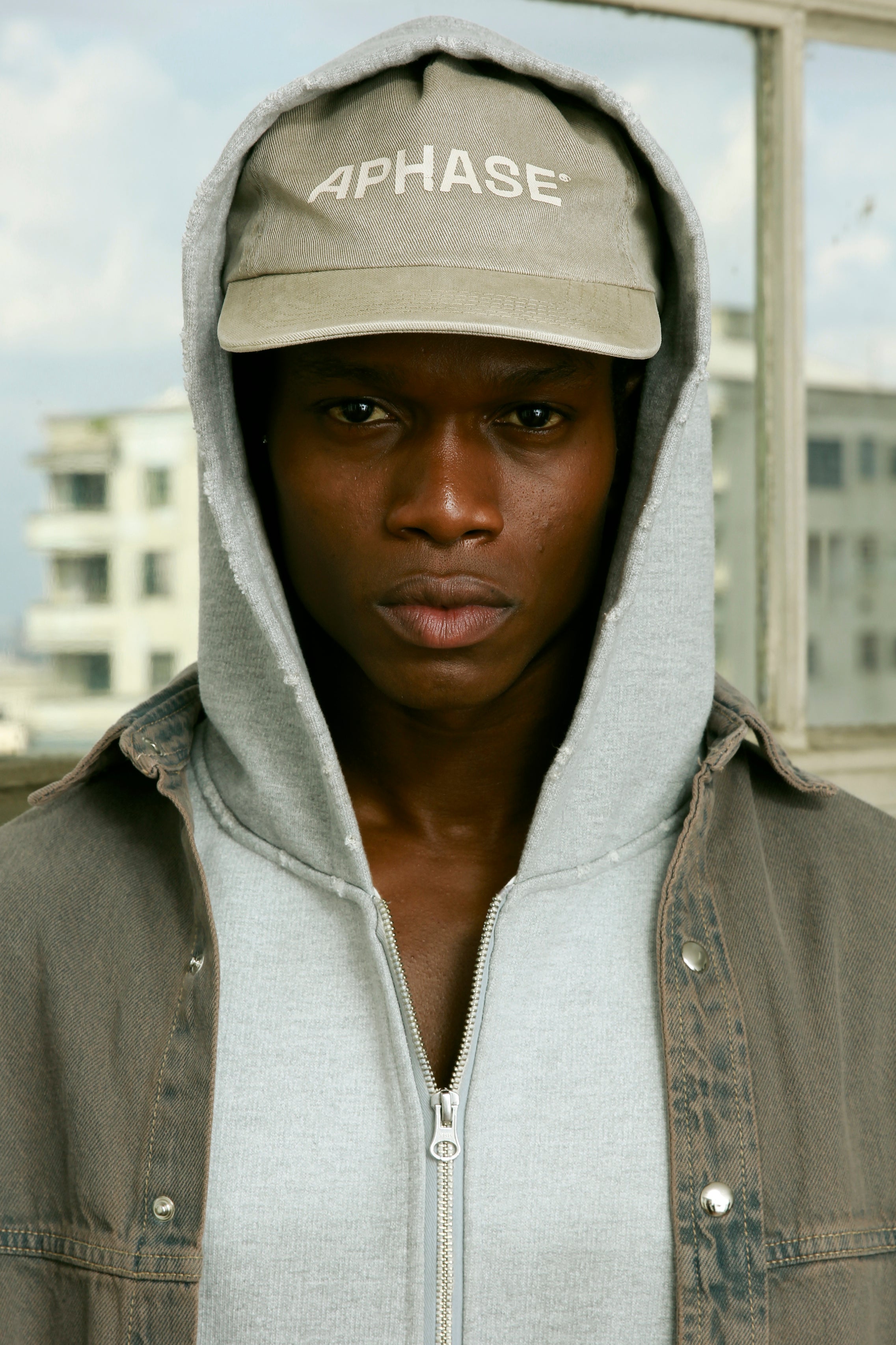 Boné Aphase Twill Logo Cap Bege Estonado