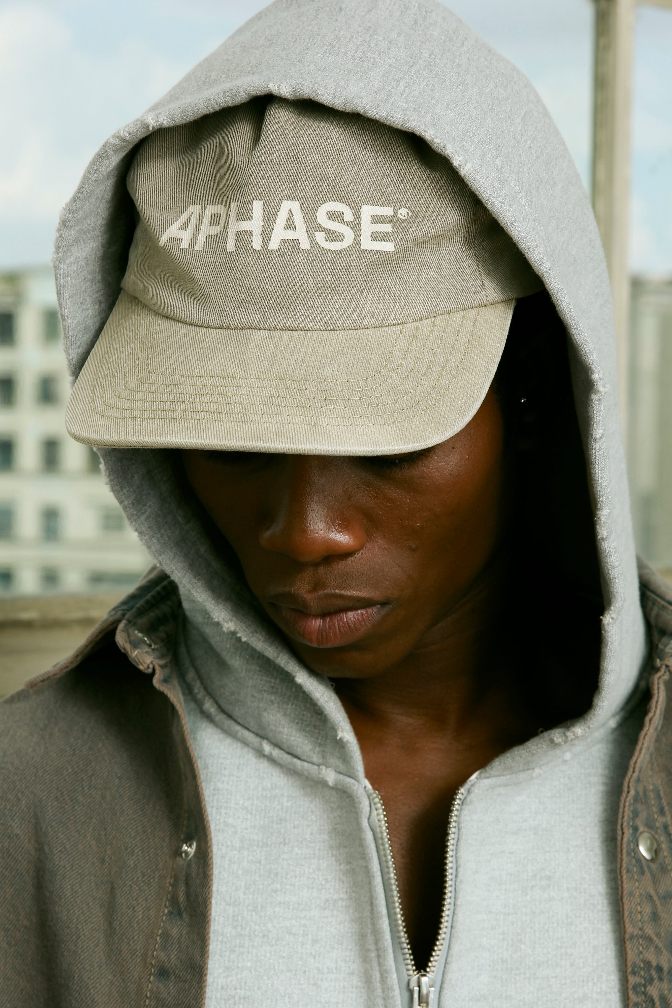 Boné Aphase Twill Logo Cap Bege Estonado