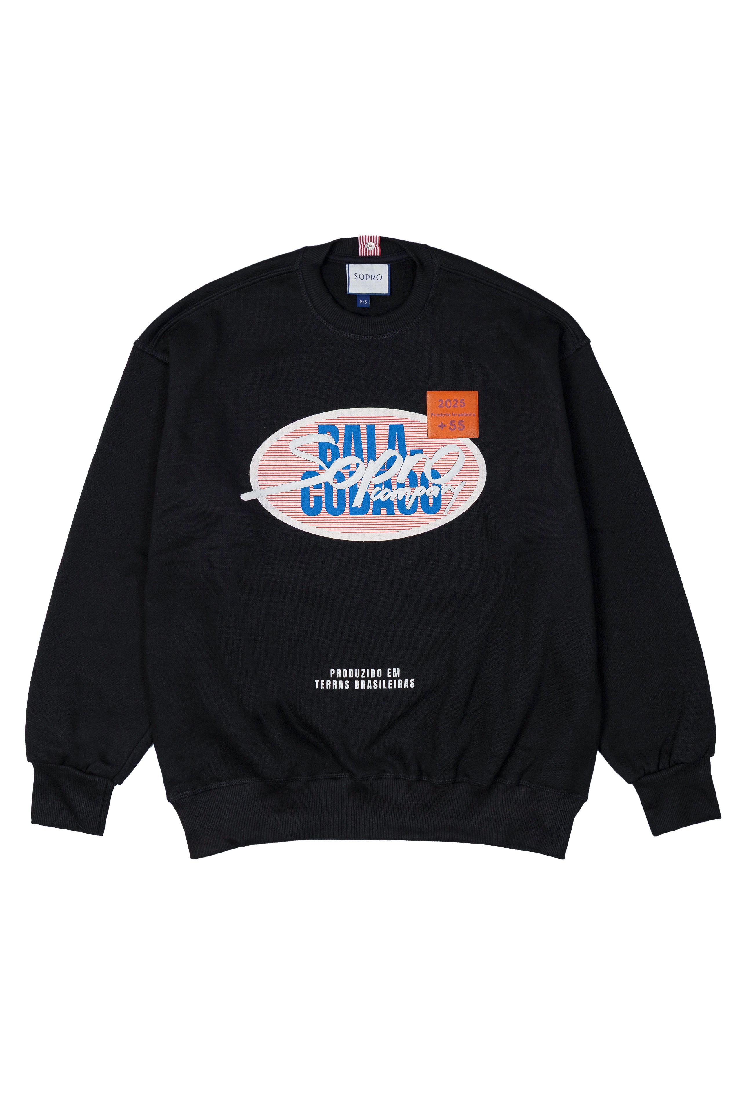 Moletom Careca Sopro Precio Preto