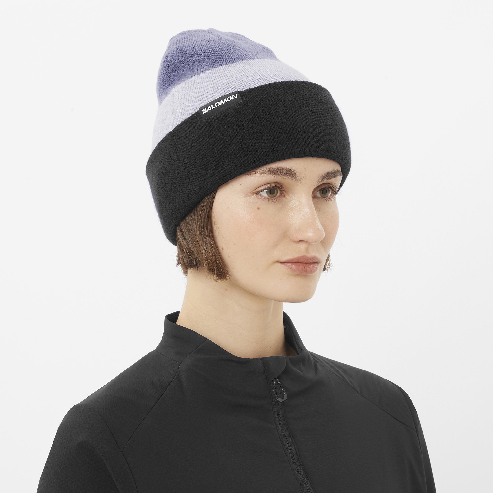Gorro Dupla Face Salomon Flatspin Preto e Cinza