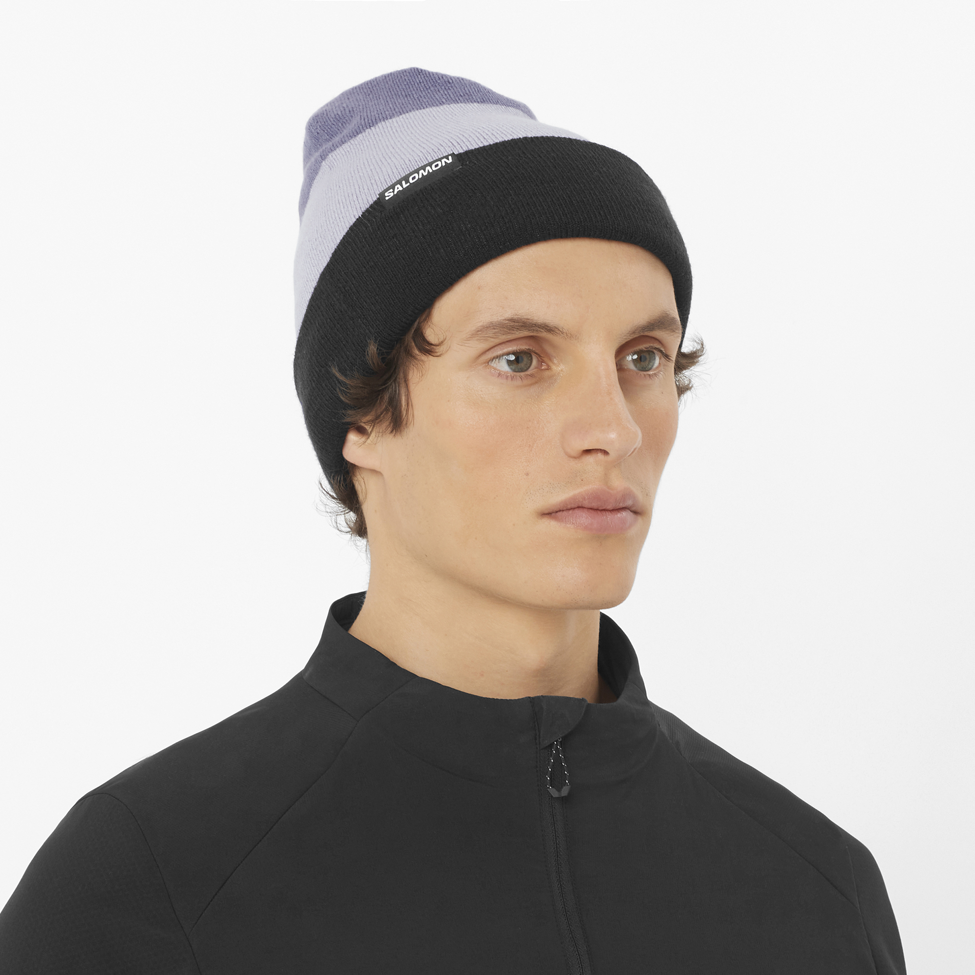 Gorro Dupla Face Salomon Flatspin Preto e Cinza