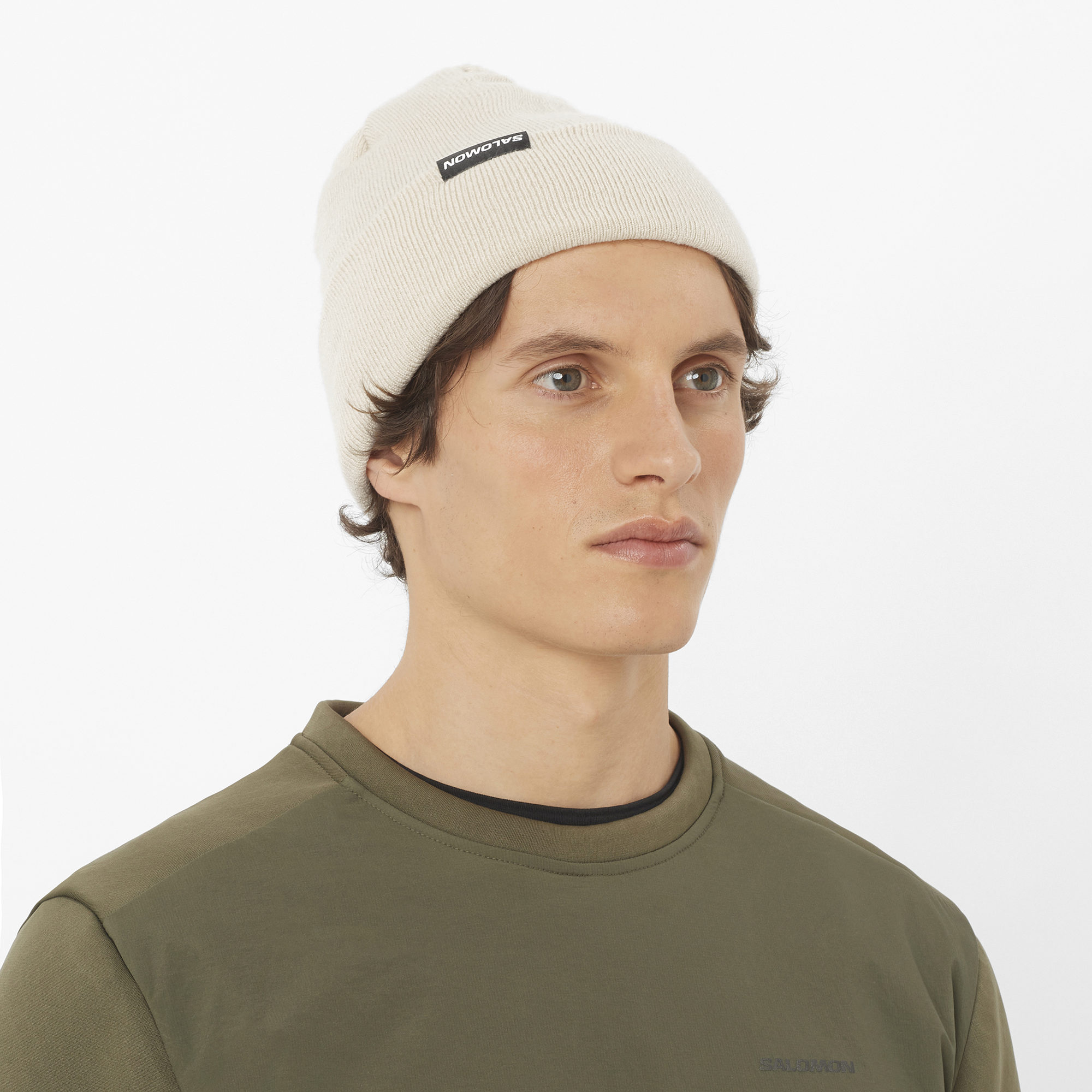 Gorro Salomon Flatspin Preto e Bege