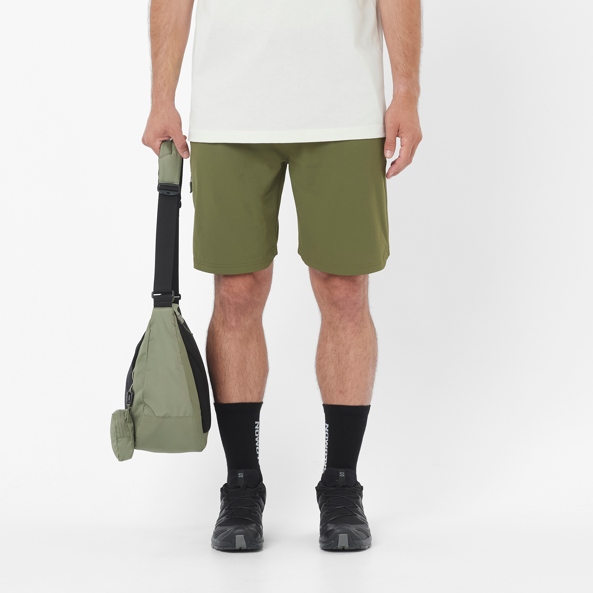 Shorts Salomon Wayfarer 2.0 Masculino Leaf Verde