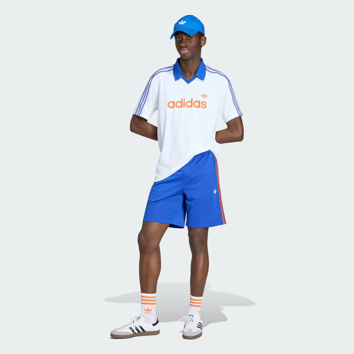 Camiseta Polo Adidas Drop Needle Branca
