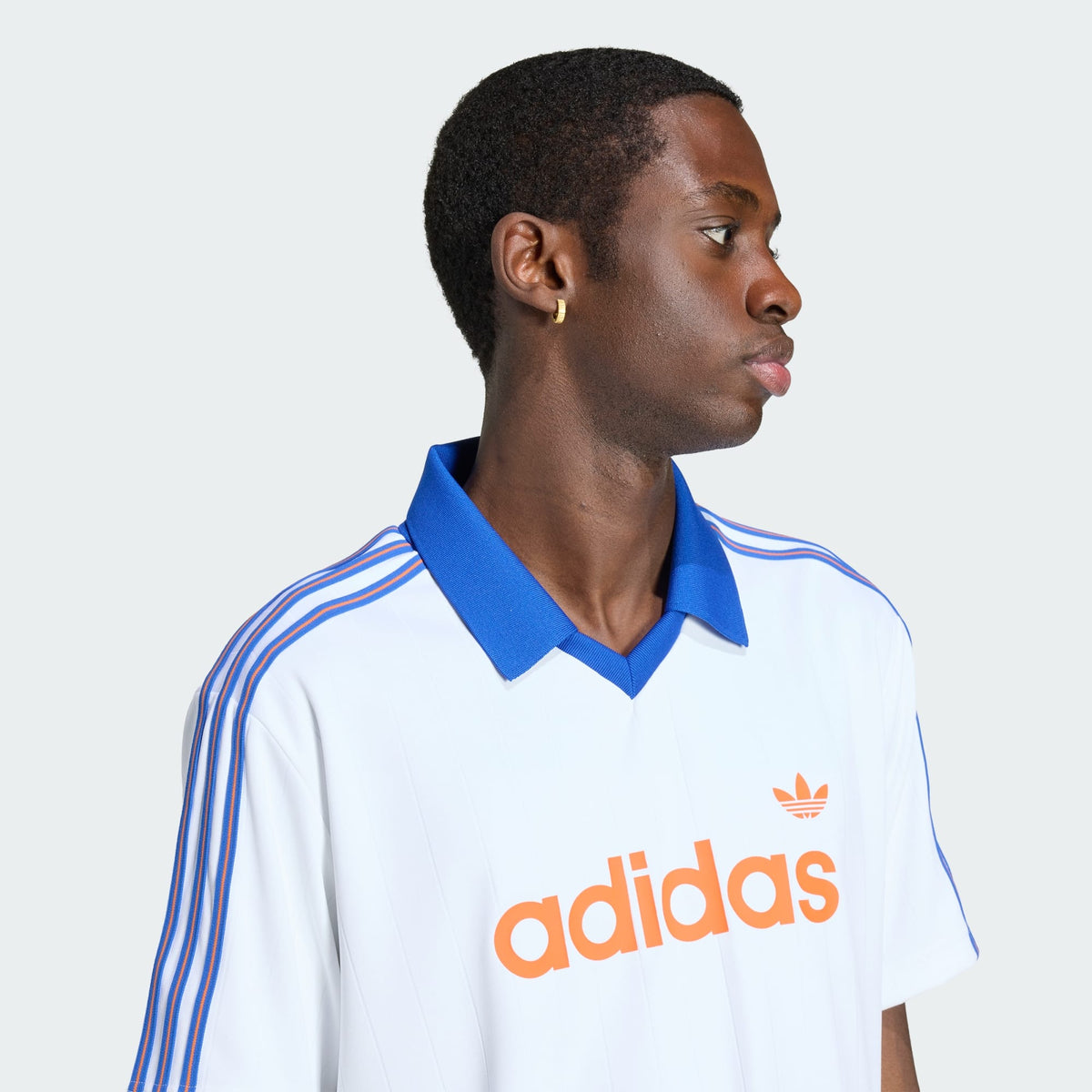 Camiseta Polo Adidas Drop Needle Branca