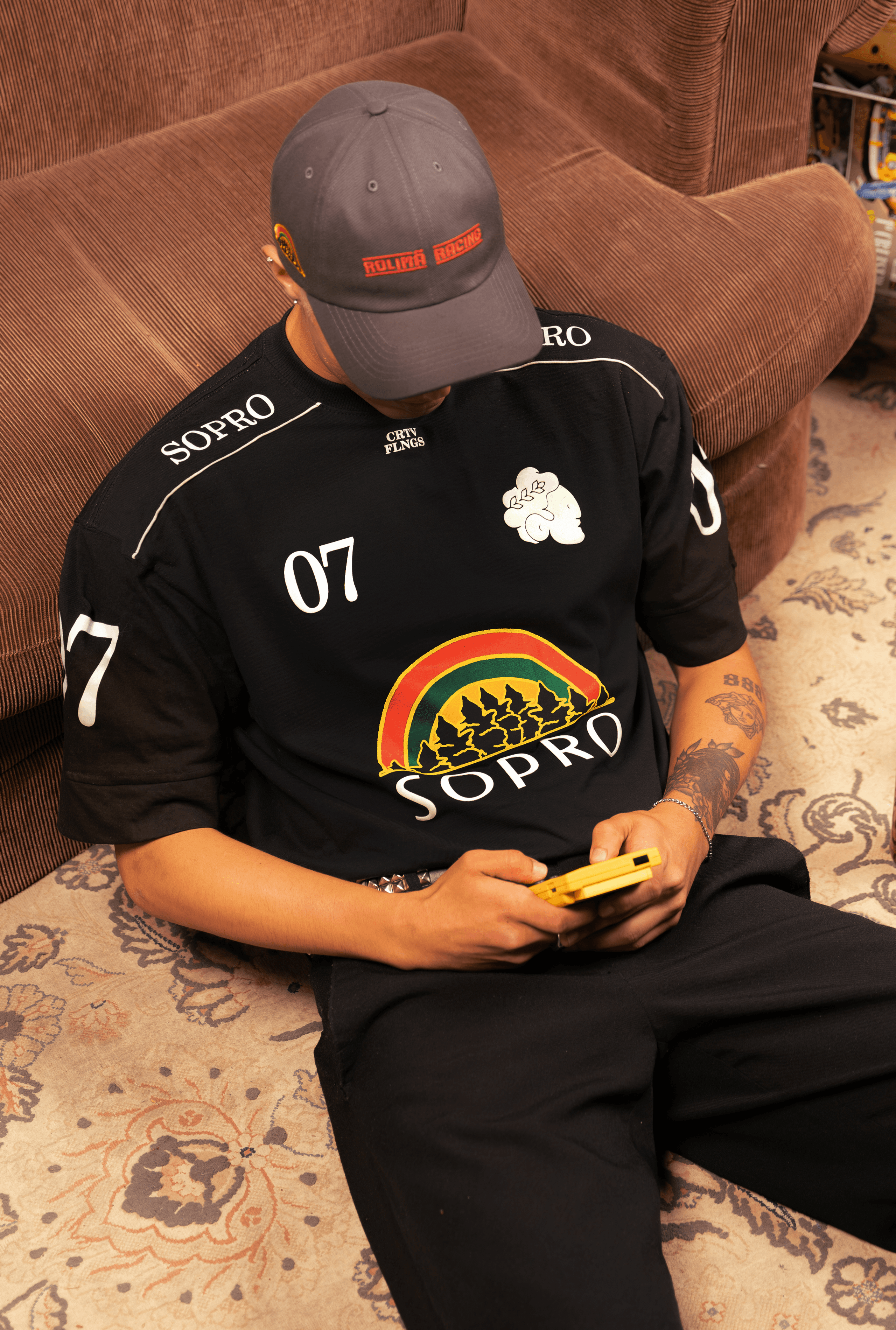 Camiseta Sopro Rolimã Racing Preta