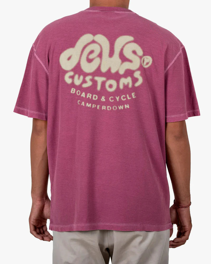 Camiseta Deus Ex Machina Debris Reverse Rosa Escuro