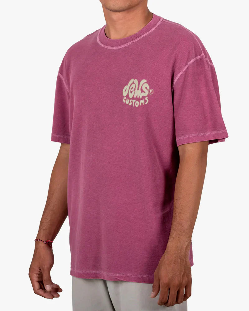 Camiseta Deus Ex Machina Debris Reverse Rosa Escuro