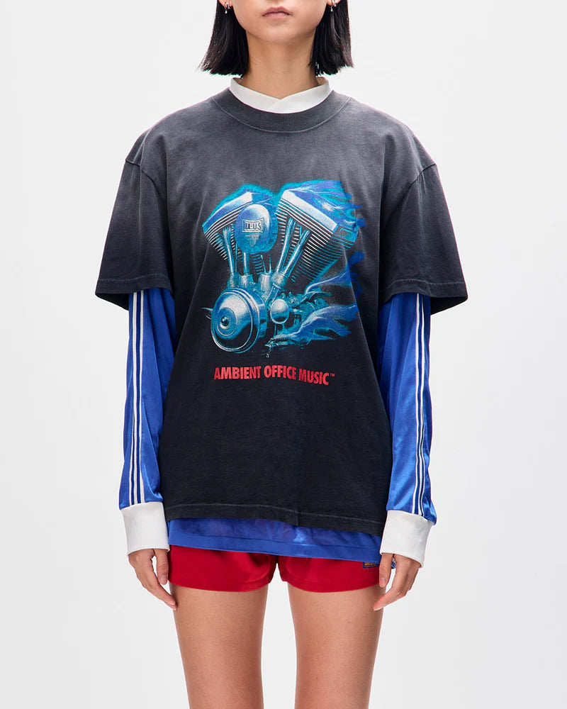 Camiseta Deus Ex Machina Productive Chumbo