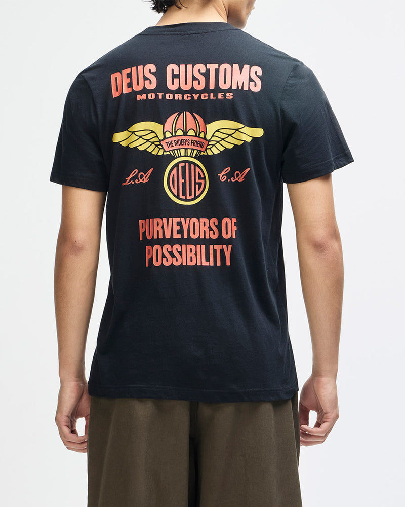 Camiseta Deus Ex Machina Cutway Preta