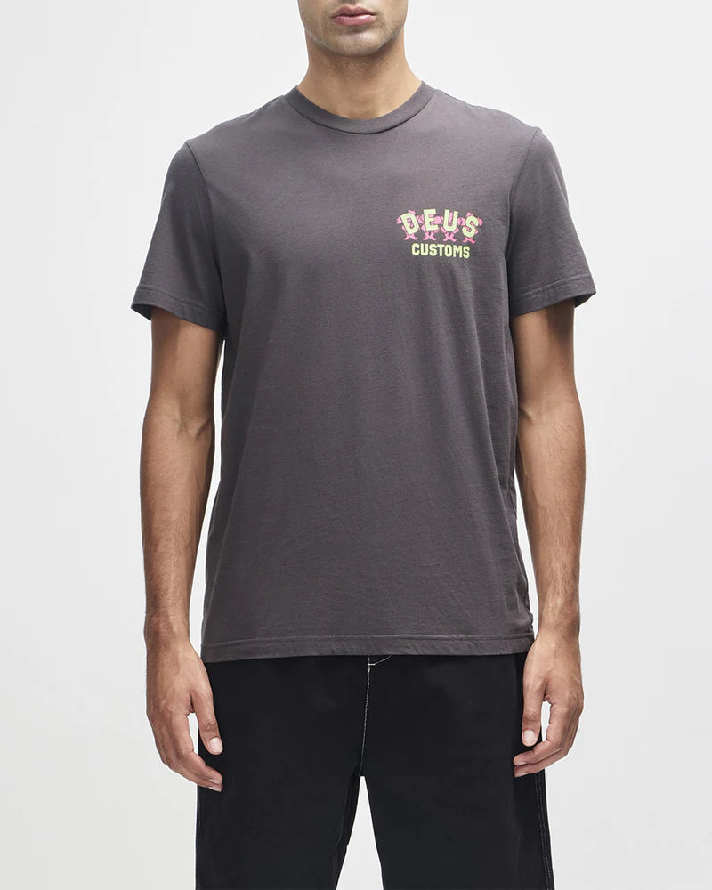 Camiseta Deus Ex Machina Fancy Pansy Chumbo