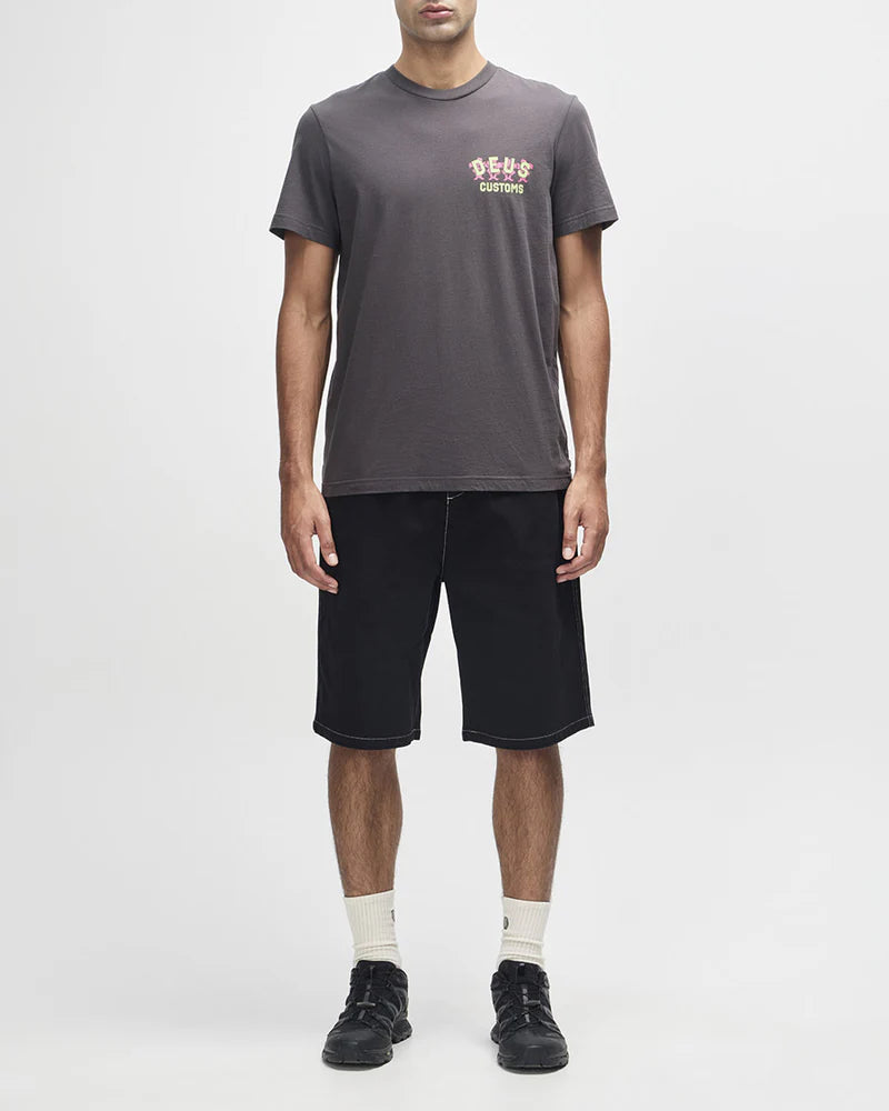 Camiseta Deus Ex Machina Fancy Pansy Chumbo