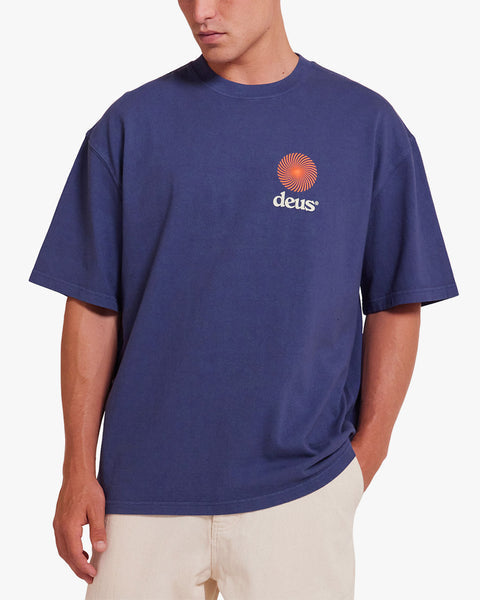 Camiseta Oversized Deus Ex Machina Strata Marinho