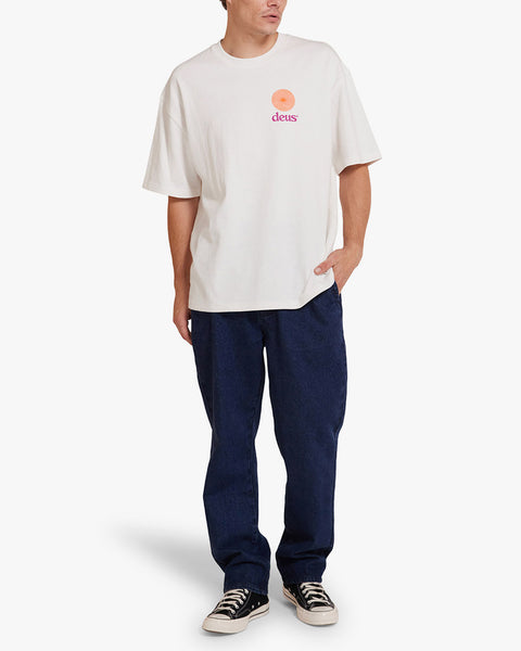Camiseta Oversized Deus Ex Machina Strata Off White