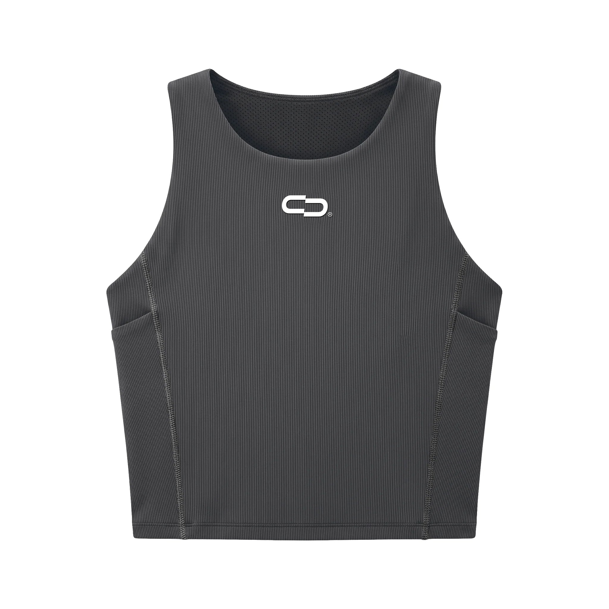 Top Crop Dopa Race Cinza
