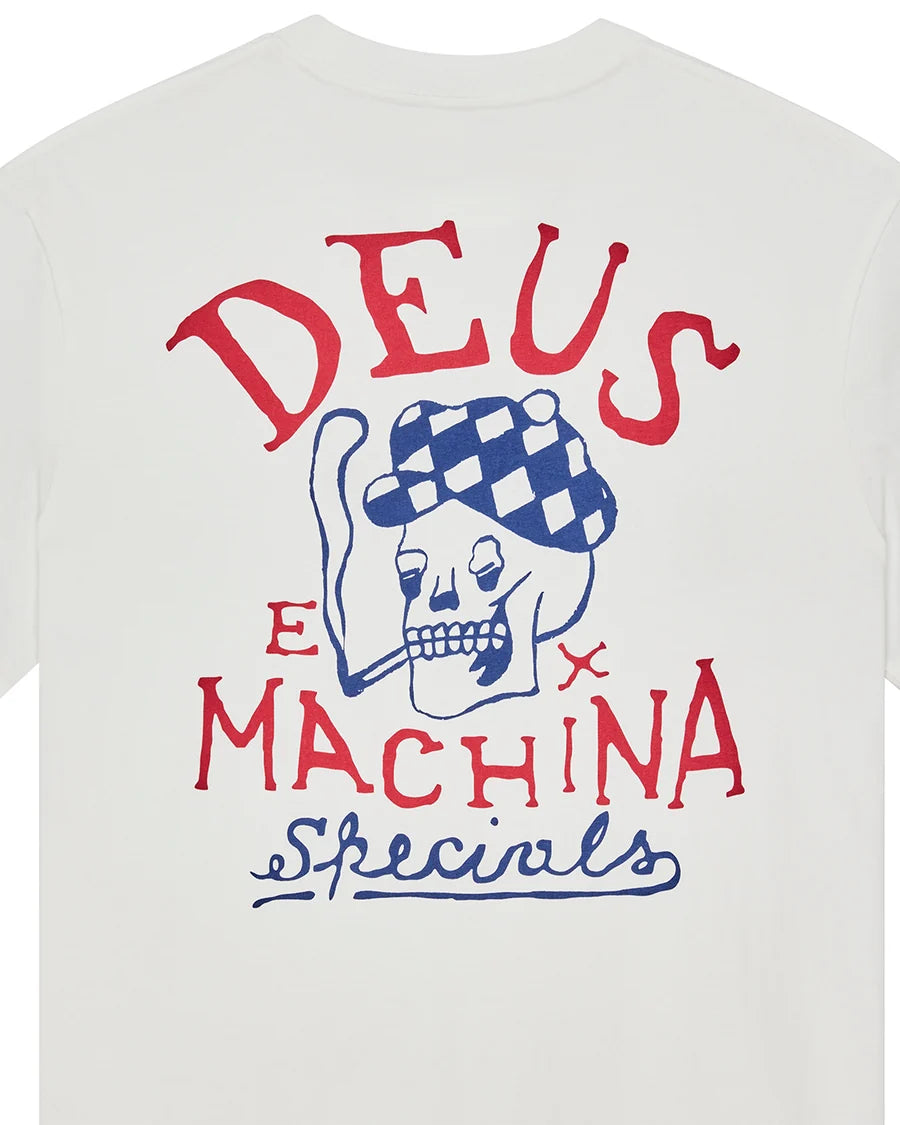 Camiseta Deus Ex Machina Bobskull Branca