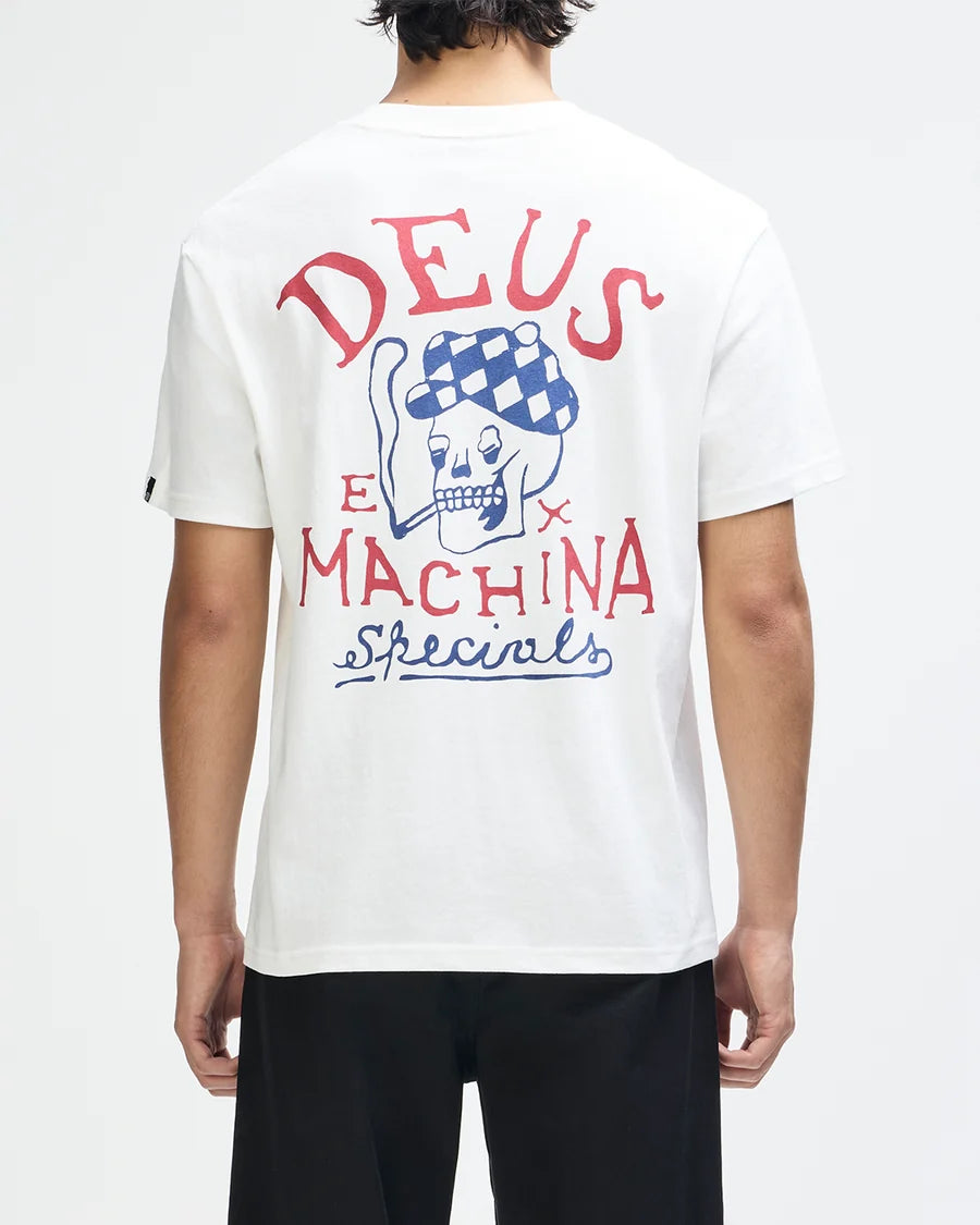 Camiseta Deus Ex Machina Bobskull Branca