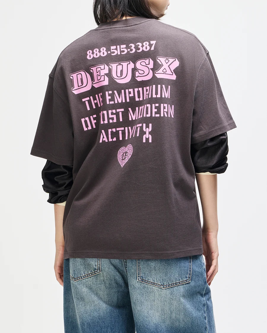 Camiseta Deus Ex Machina Upstairs Cinza