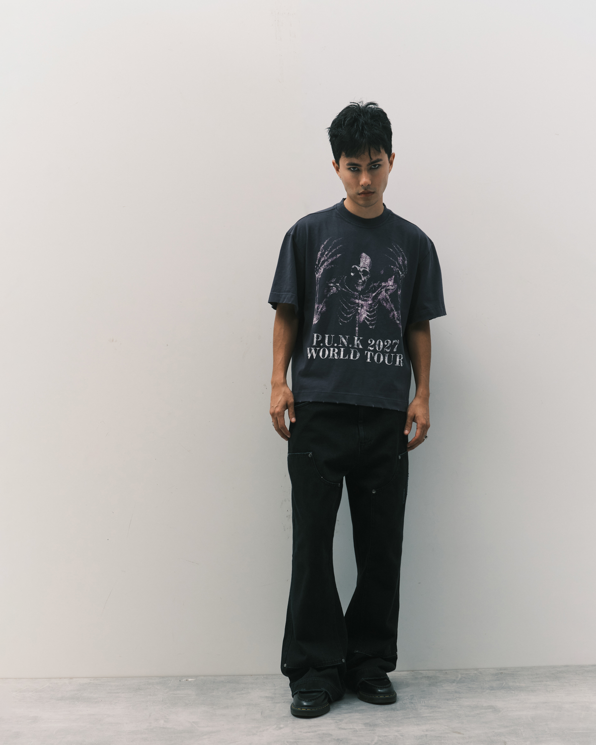 Camiseta Des Prezo P.U.N.K World Tour Vintage Marinho