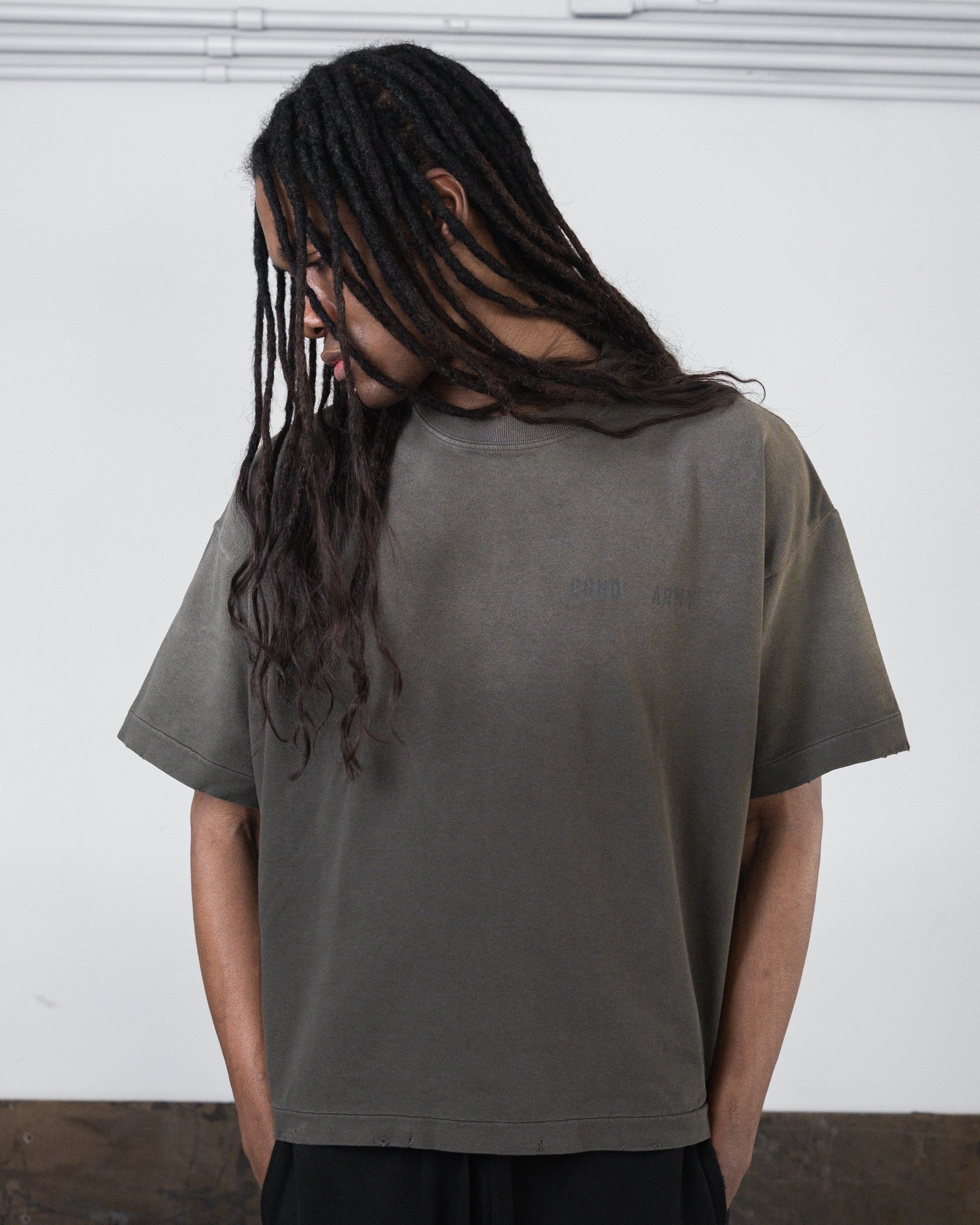 Camiseta Egho Uniform Boxy Cinza Beluga