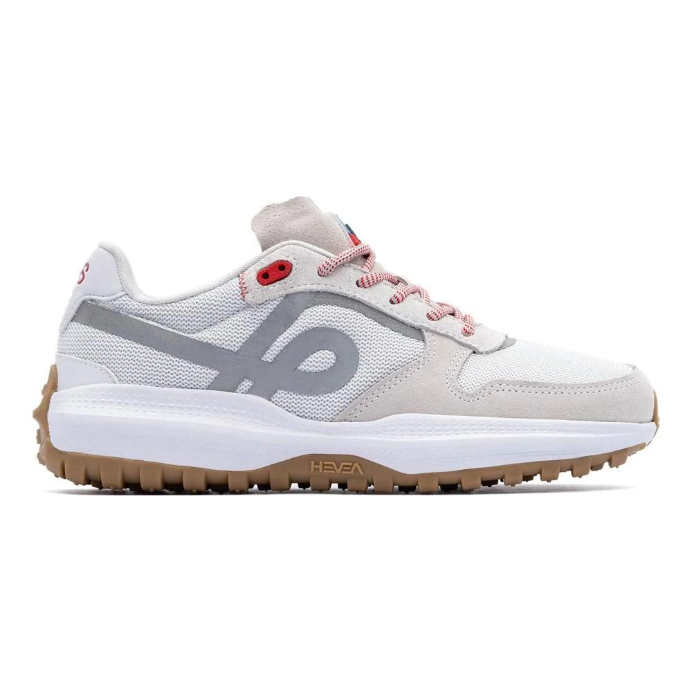 Tênis Ous Textil 01 Hevea Dots Branco e Vermelho