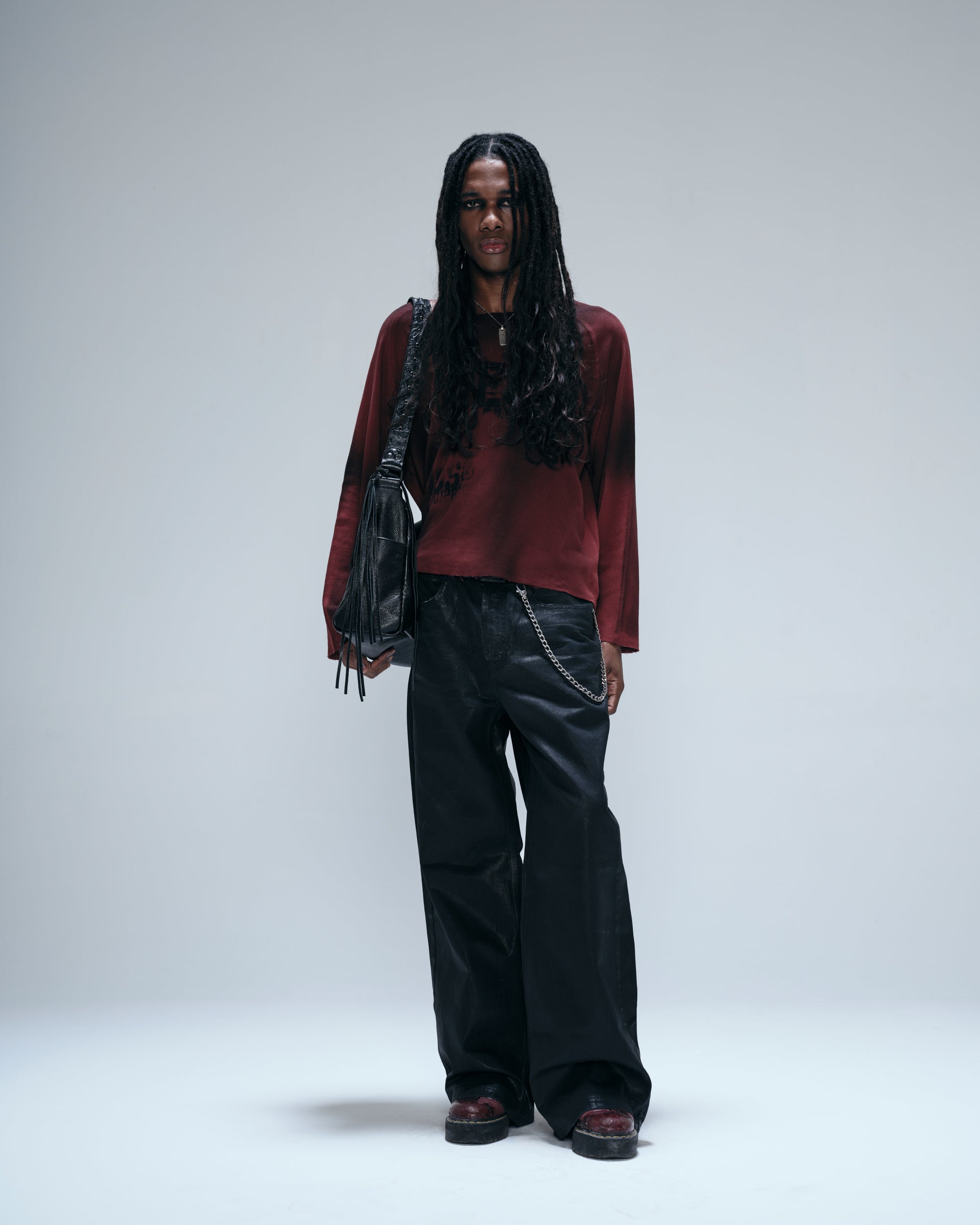 Camiseta Manga Longa Egho Stencil Vermelha