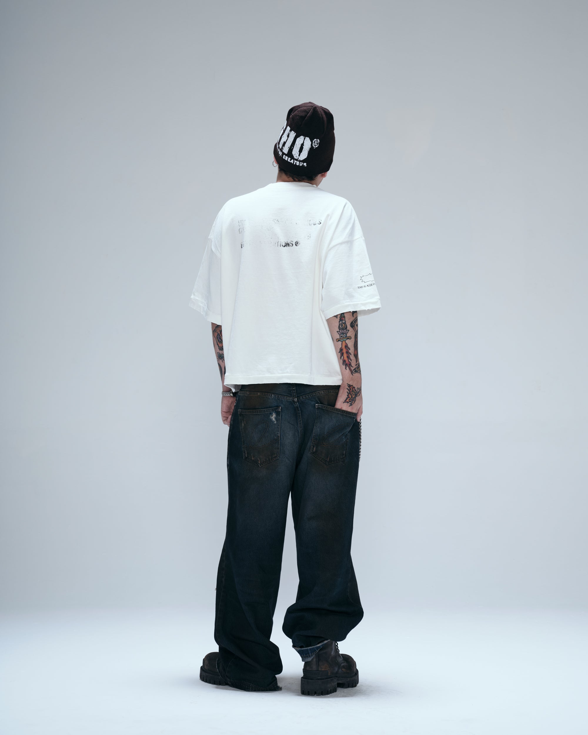 Camiseta Overboxy Egho Zine Off White