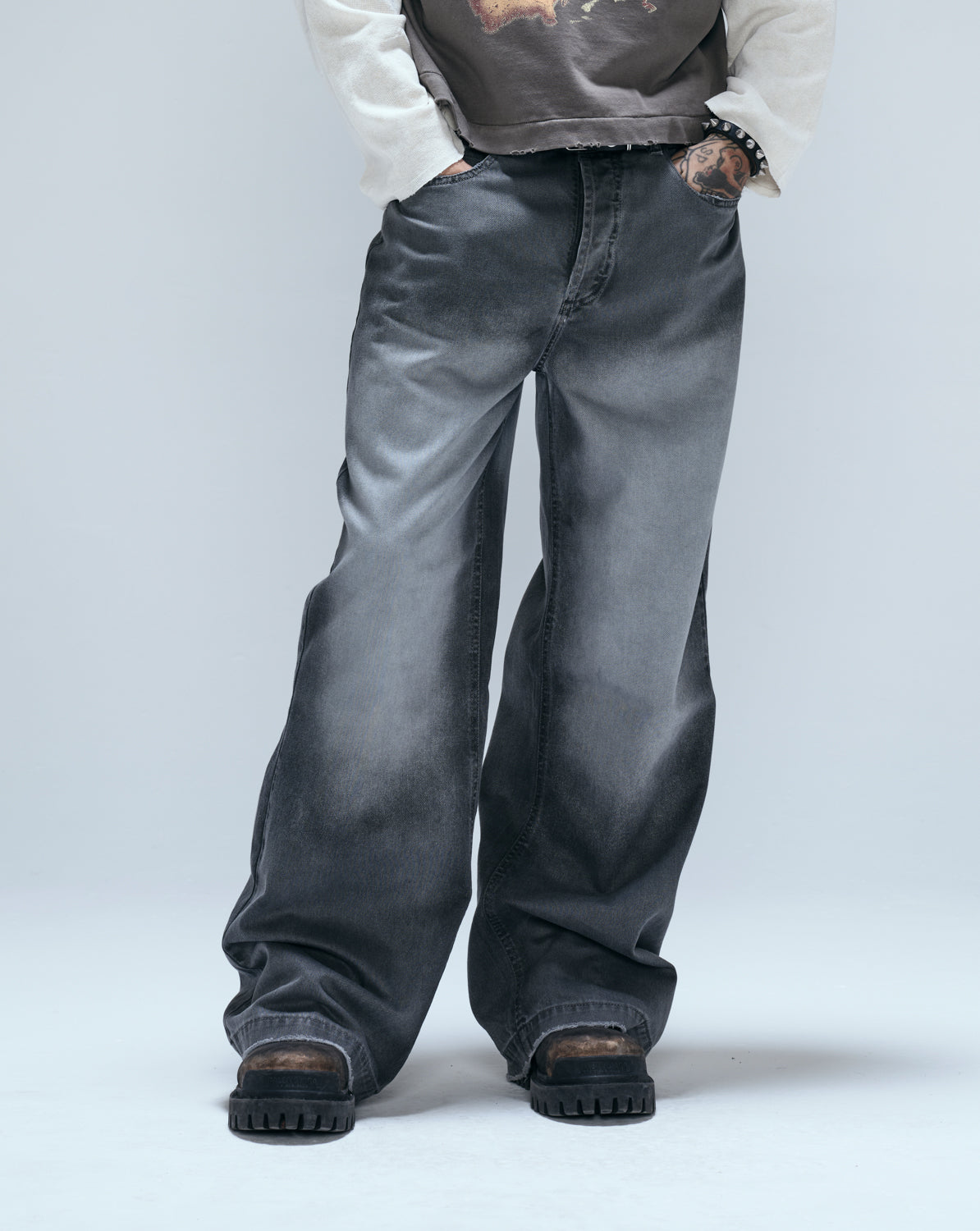 Calça Bone Faded Egho Cinza