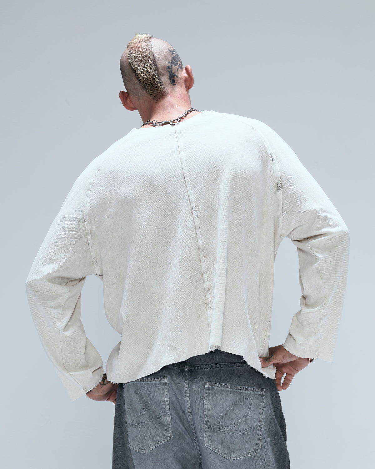 Camiseta Manga Longa Egho Stencil Branca