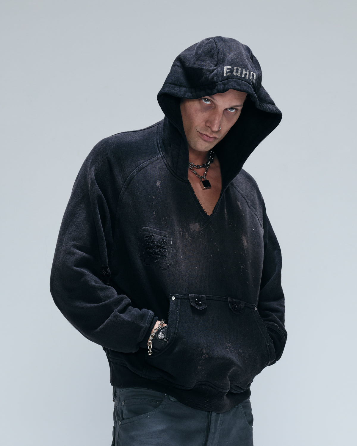 Casaco Egho Void Preto Estonado