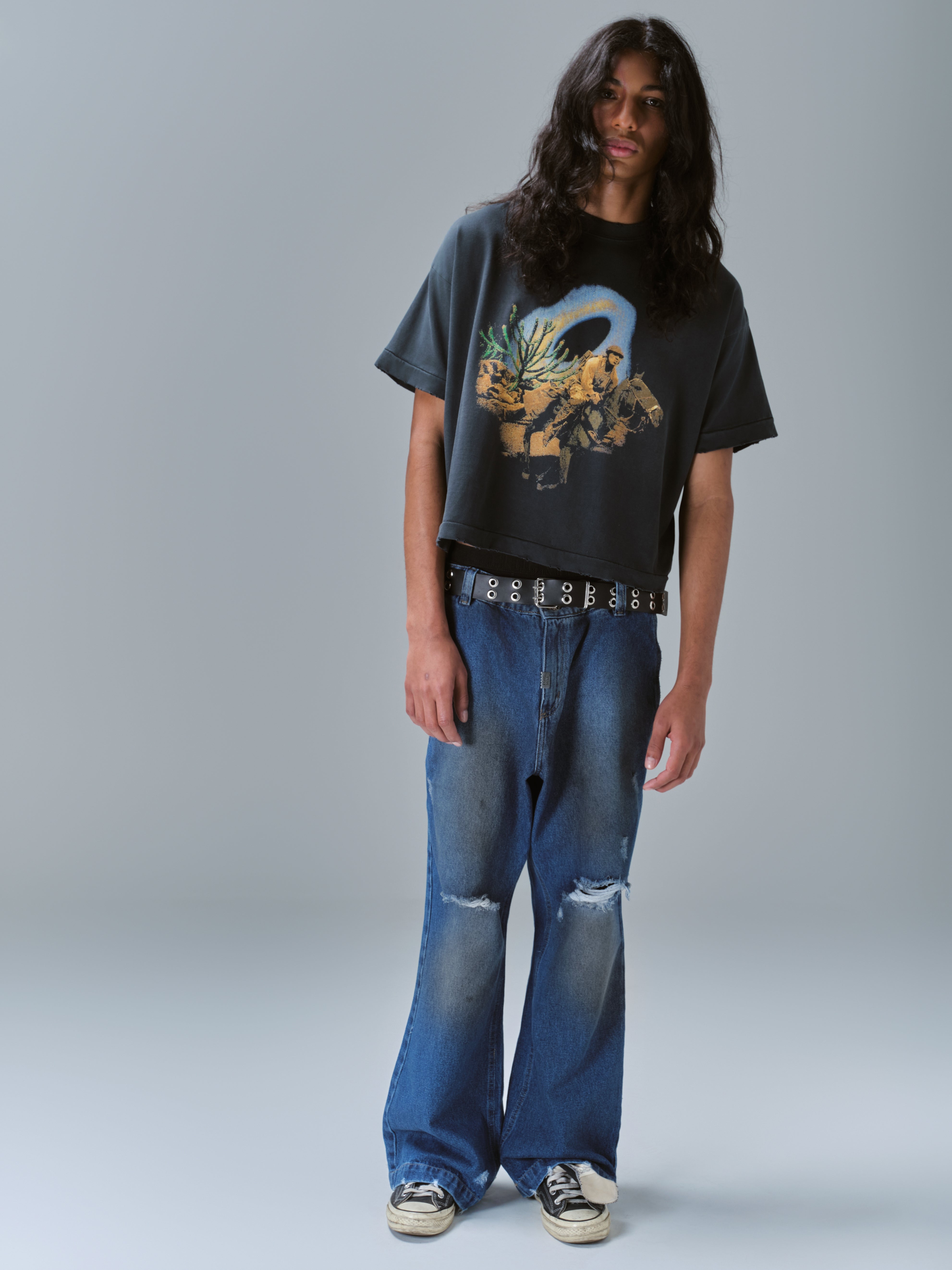 Calça Jeans Egho Flare Azul