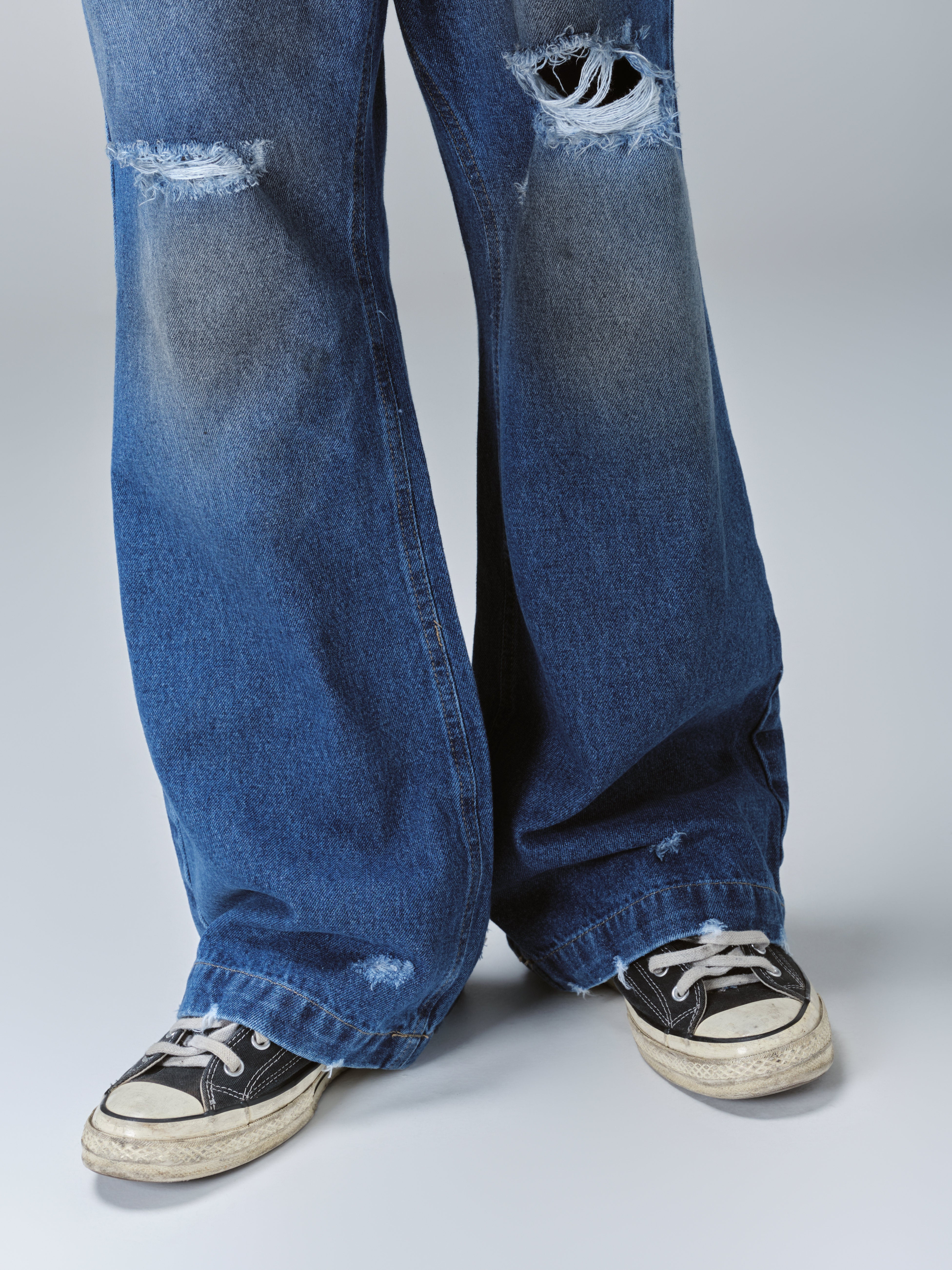 Calça Jeans Egho Flare Azul