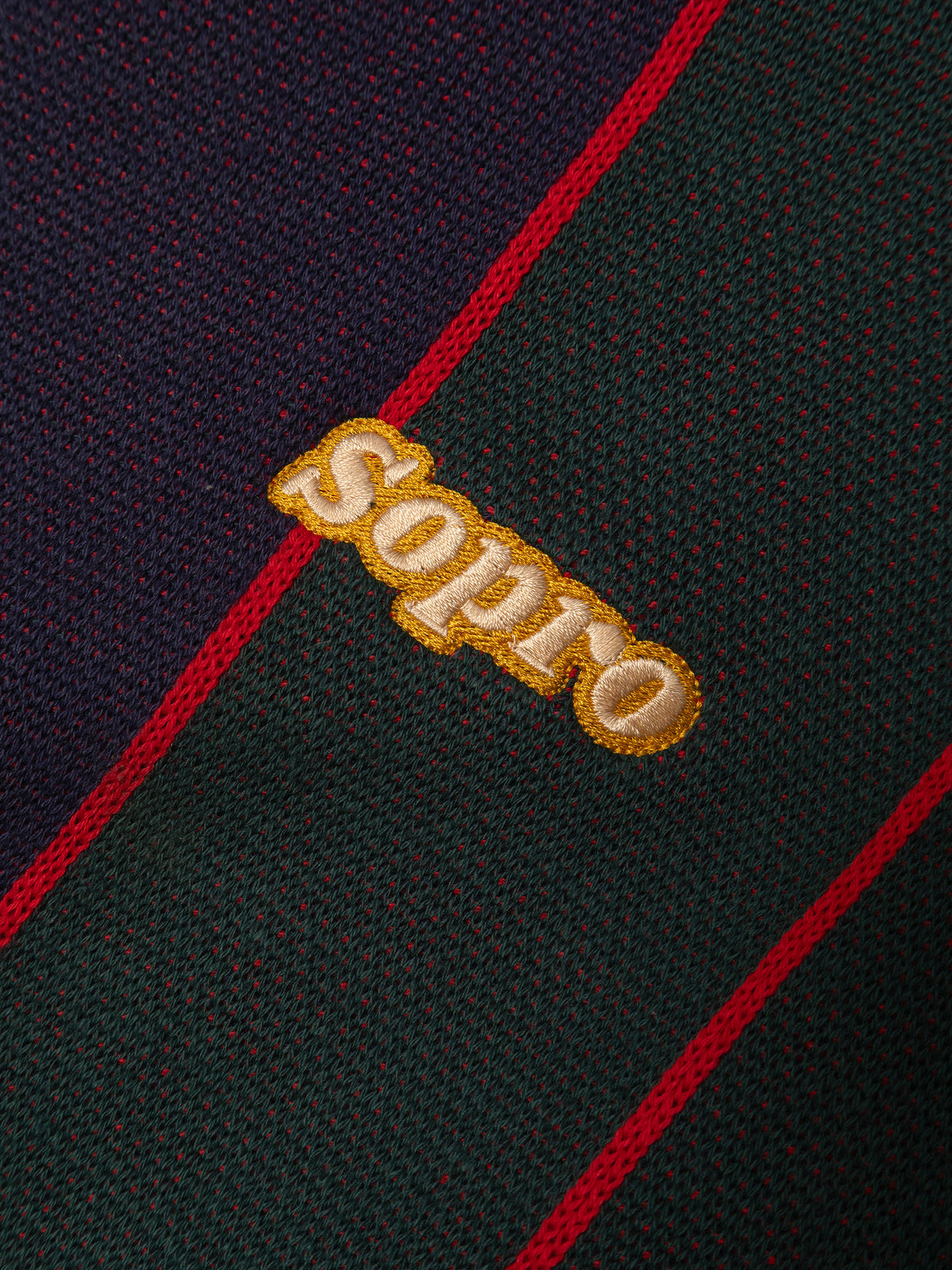 Casaco Sopro Tricot Disputa Final Verde e Marinho